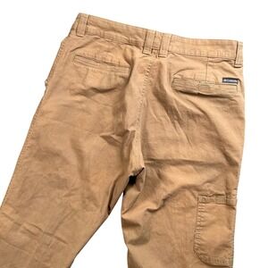 Columbia Mens Utility Carpenter Pants Tan Brown Straight Leg 33x31 Outdoor Work